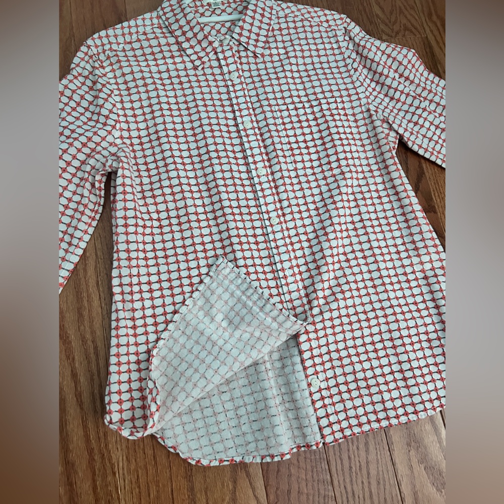 Dylan Orange Patterned Button Down - image 4